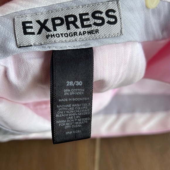 Express Photographer Pink Pants Size 30 - Picture 3 of 7